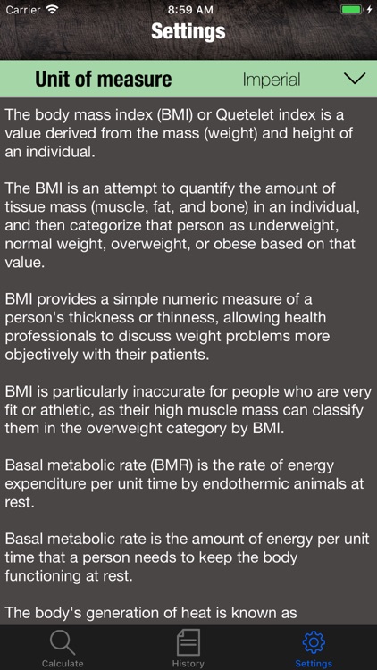 BMI&BMR Calculator