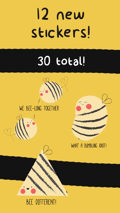 Bee Pun Sticker Pack screenshot-4