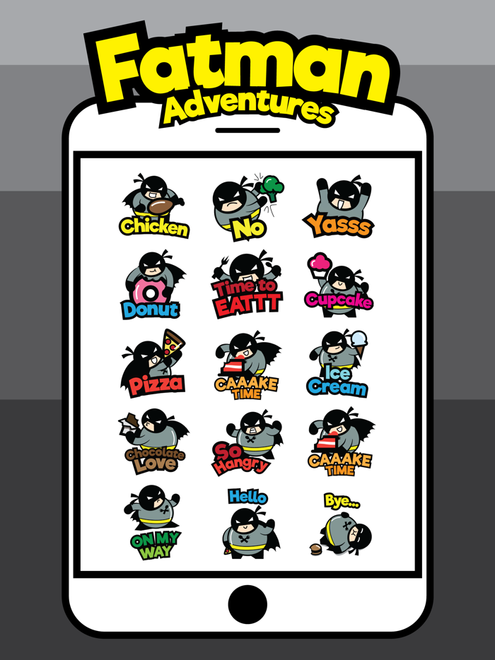 Fatman Adventures Stickers