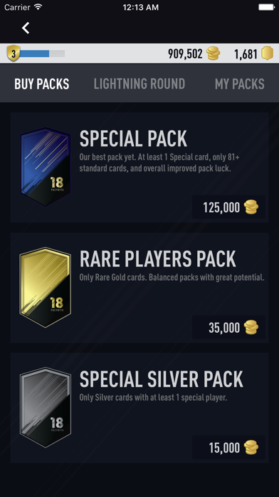 FUT 18 PACK OPENER by PacyBits Screenshot 5