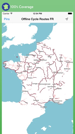 Offline Cycle Routes France