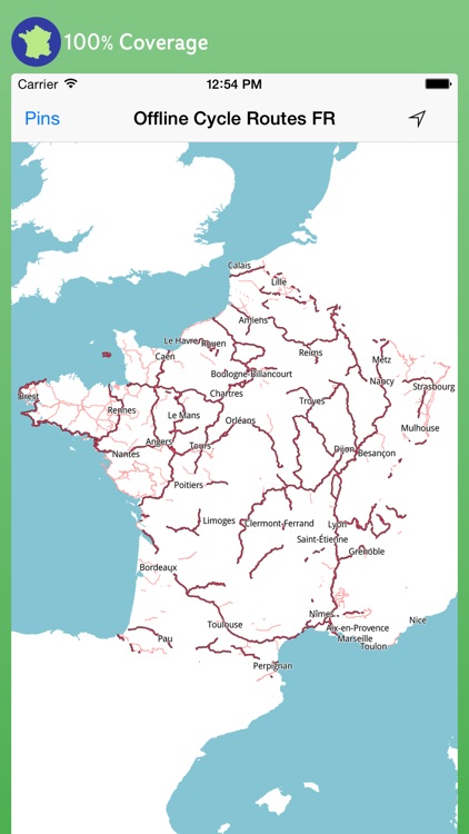 Offline Cycle Routes France screenshot-0