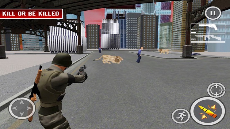 Lion Attack City:Shoot Mission