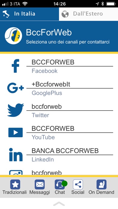 BccForWeb Servizio Clienti screenshot 3