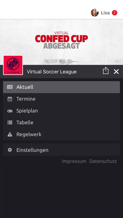 Virtual Soccer League