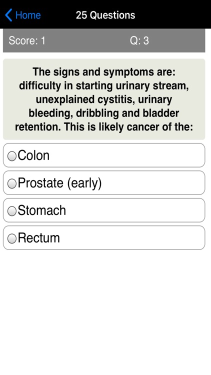 Learning Cancer Quiz