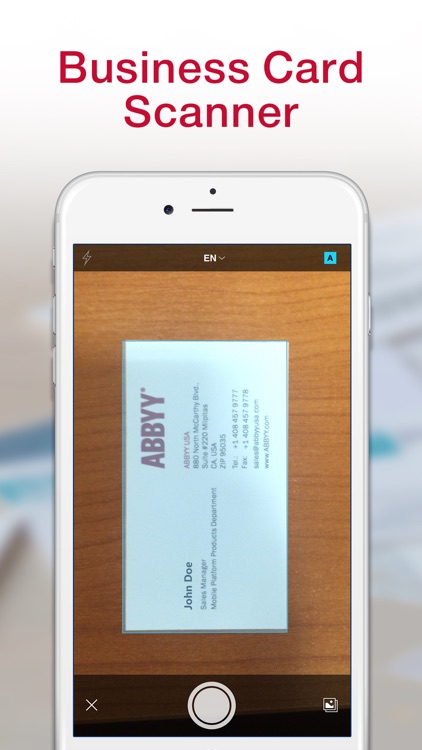 Business Card Scanner Pro By ABBYY