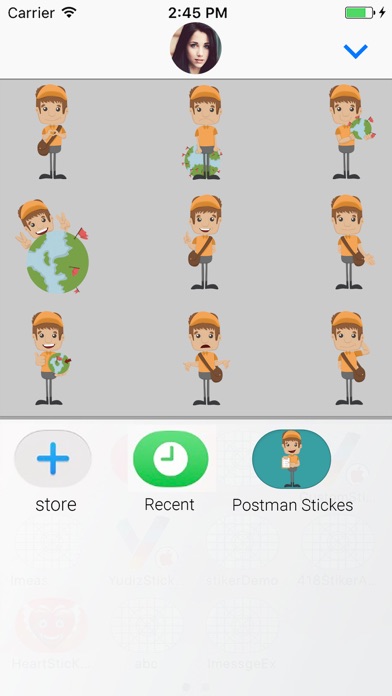 Messenger Boy:Animated Sticker screenshot 4