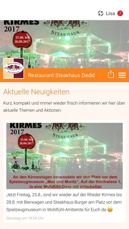 Restaurant Steakhaus Dedić