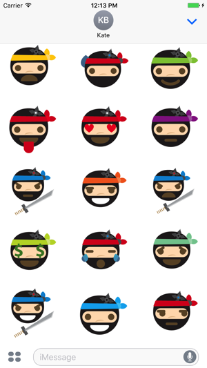 Ninja Emoji and Smiley Sticker pack(圖2)-速報App