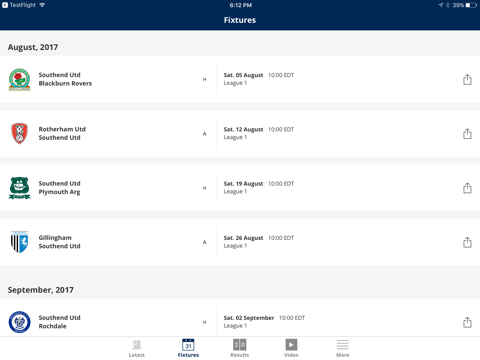 Southend United Official App screenshot 2