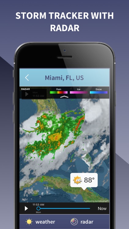 Weather Radar Live - Forecast, NOAA Map & Alarm