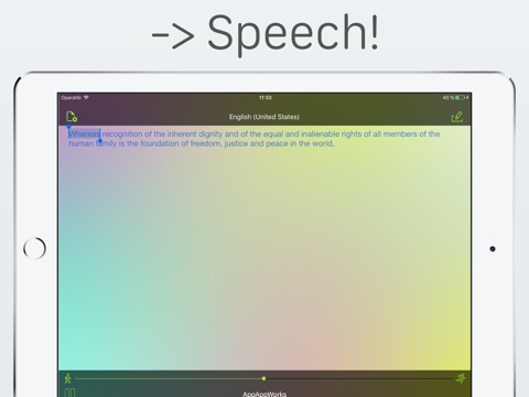 Aloud!, text to speech reader screenshot 2