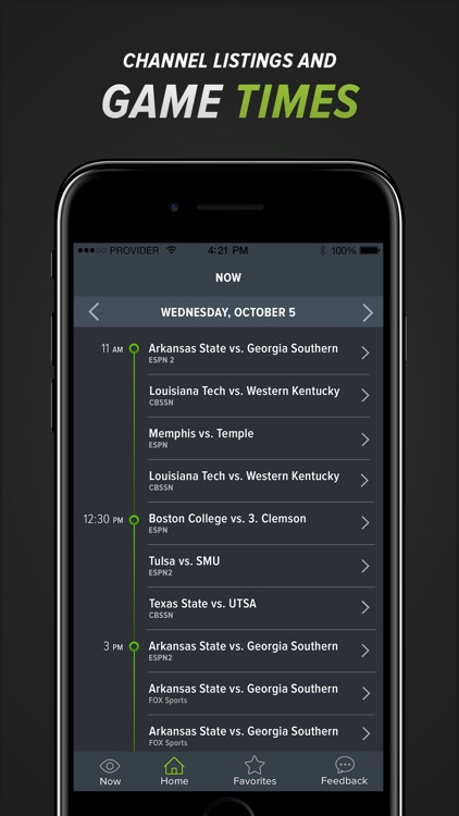 RapidRoster College Football Scores Schedule Stats screenshot-0