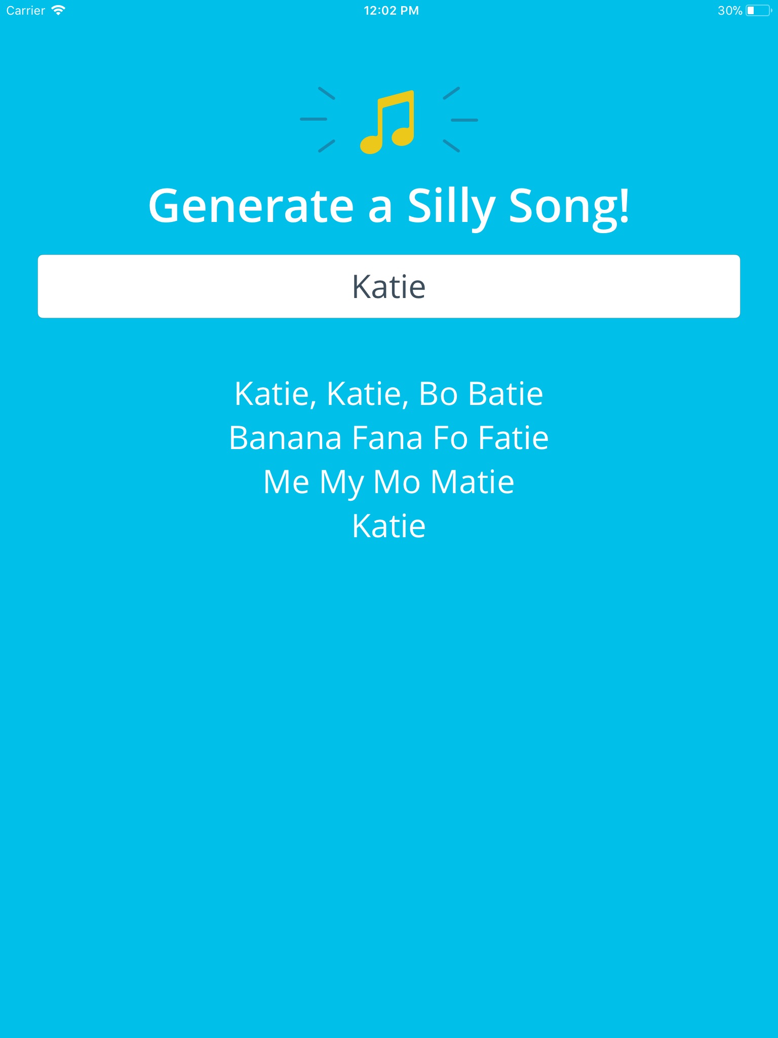 Silly Song Portfolio App screenshot 2