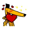 Afghan Hound Dog Emoji Sticker