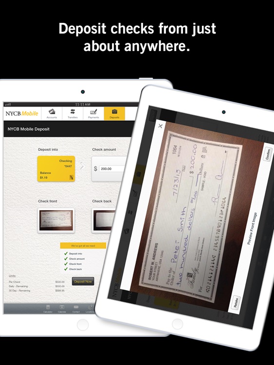 NYCB Mobile® for iPad