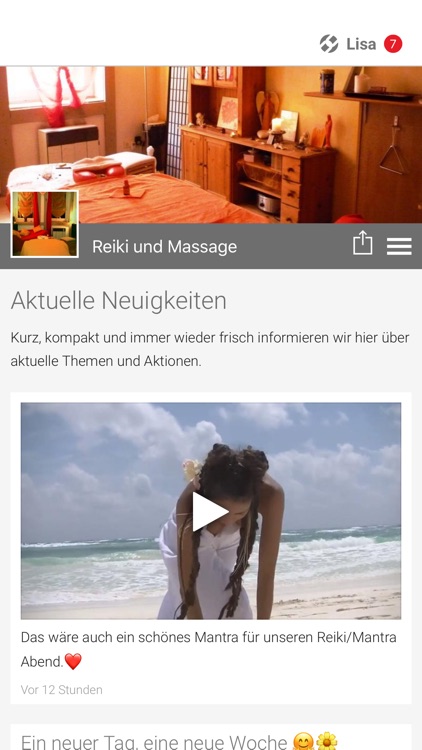 Reiki und Massage