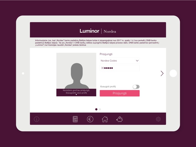 Luminor Lietuva for iPad