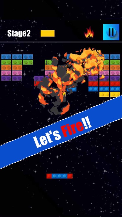 Breakout of fire - Arkanoid game