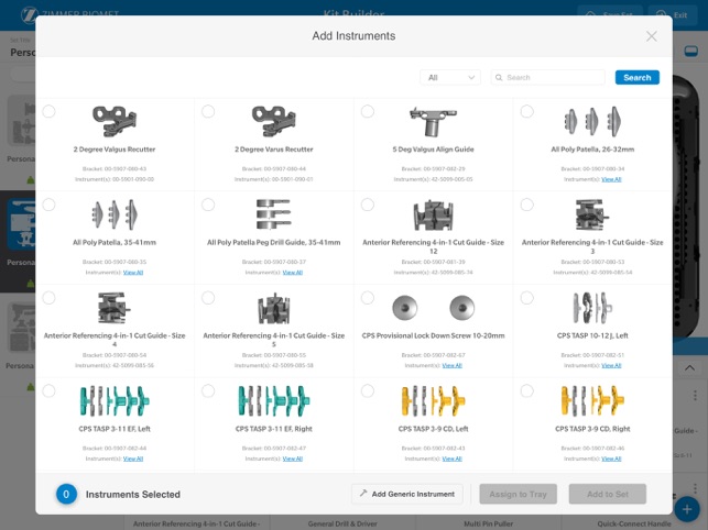 Kit Builder - Zimmer Biomet