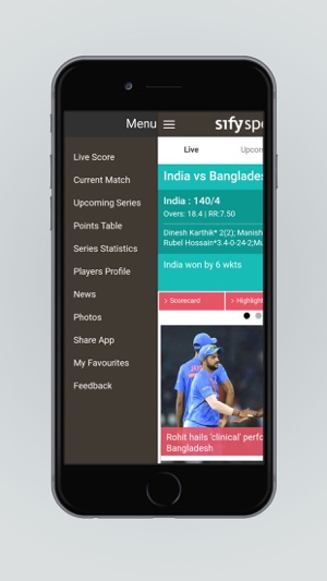 Sify Cricket Live Scores(圖3)-速報App