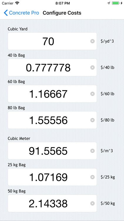 Concrete Pro - Cost Calculator screenshot-3