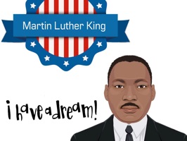 This Martin luther king stickers app includes a lot of colorful MLK art collections