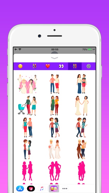 Couples in love emoji screenshot-4
