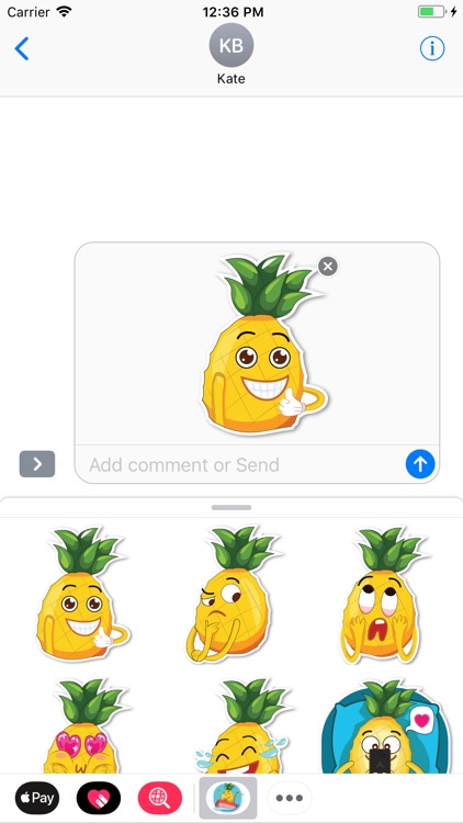 Fineapple iMessage Stickers