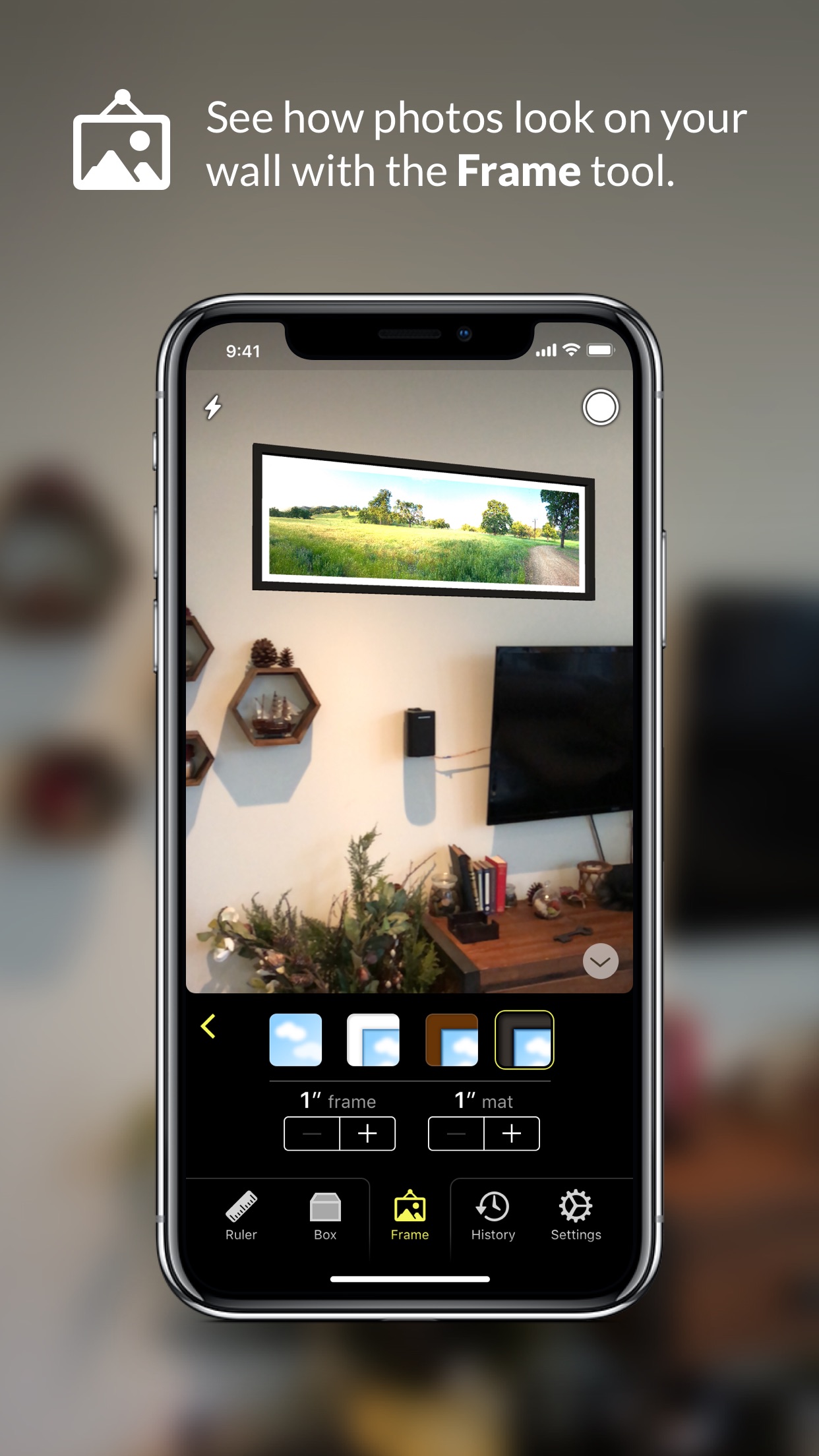 Screenshot do app Cubit — AR Ruler Toolkit