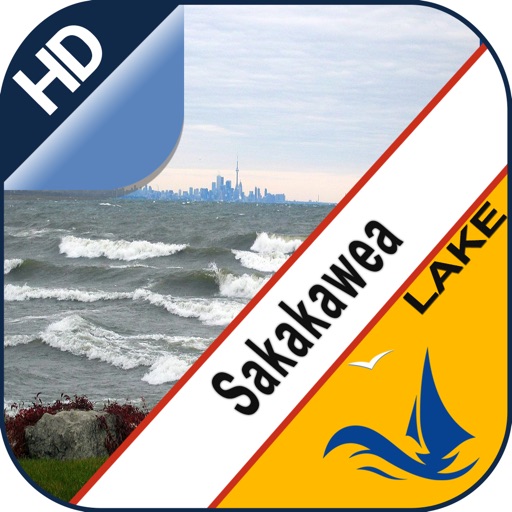 Lake Sakakawea offline nautical chart for boaters