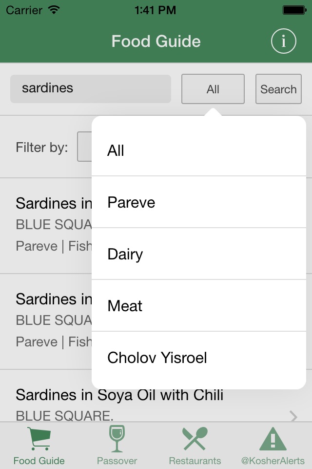 OK Kosher Food Guide screenshot 2