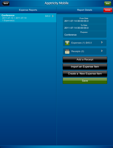 Apptricity Expense 6.0 screenshot 4