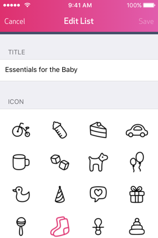 BabyCheck - Todos and Task - náhled
