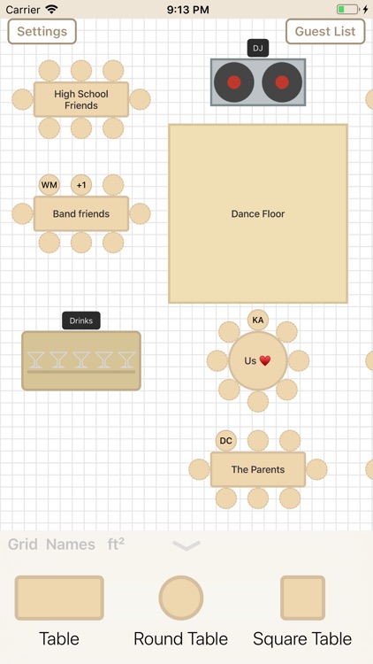Seat Puzzle for Floor Plans