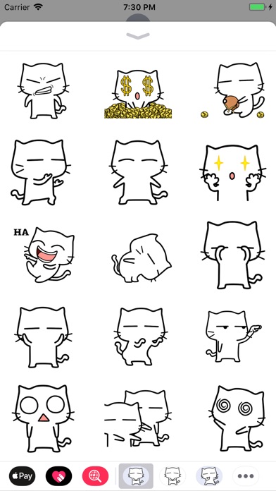 Little Animated Cat Stickers 3 screenshot 3