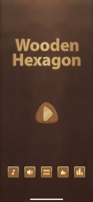 Wooden Hexagon: Dark Theme