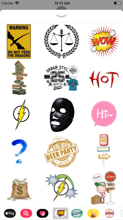 Cool Text Stickers