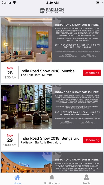 Hotels - RHG Road Show 2018