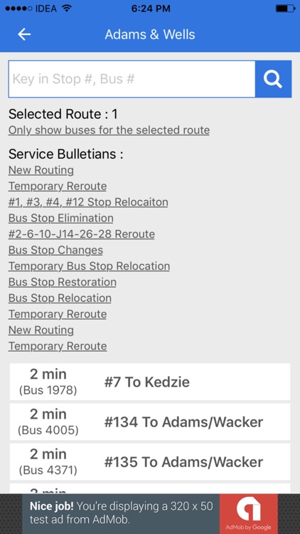 Chicago CTA Transit Tracker