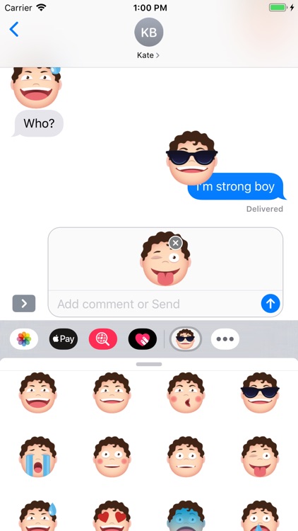 Strong boy emoji