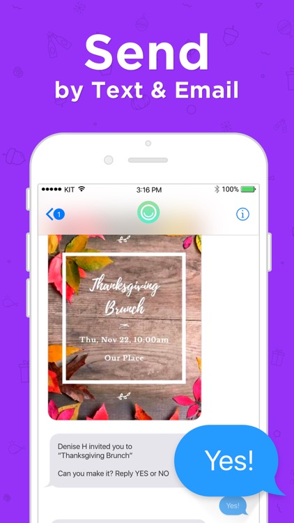 Hobnob Invitations & Text RSVP