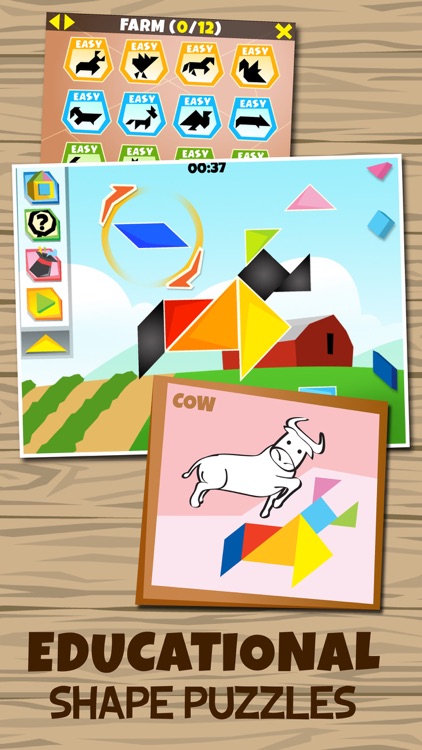 kinder tangram farm animalsswipea kids apps
