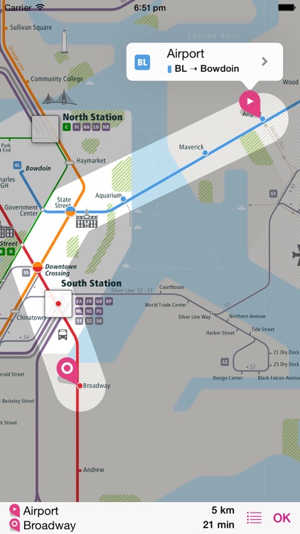 Boston Rail Map