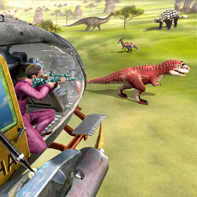 Wild Dinosaur Hunt Helicopter