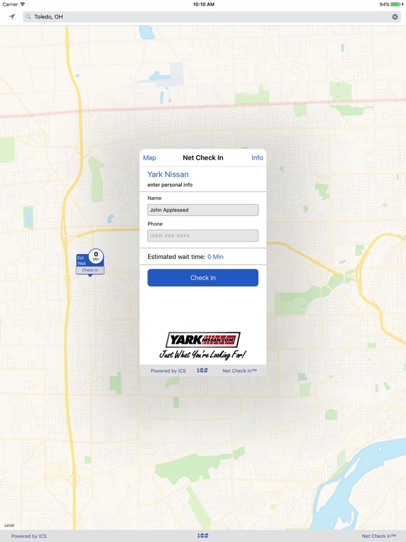 iPad Image of Net Check In - Yark Nissan