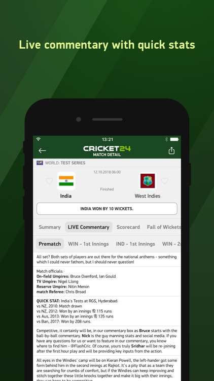 Cricket 24 - live scores