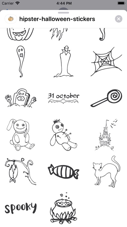 Hipster Halloween Stickers screenshot-6