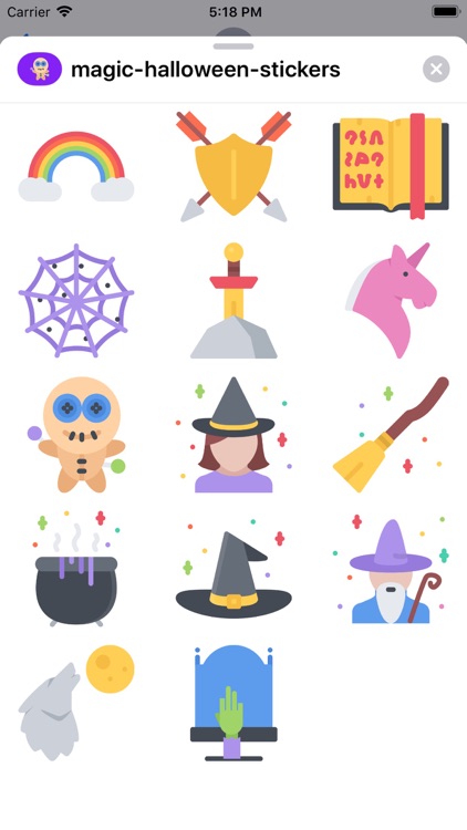 Magic Halloween Stickers screenshot-3